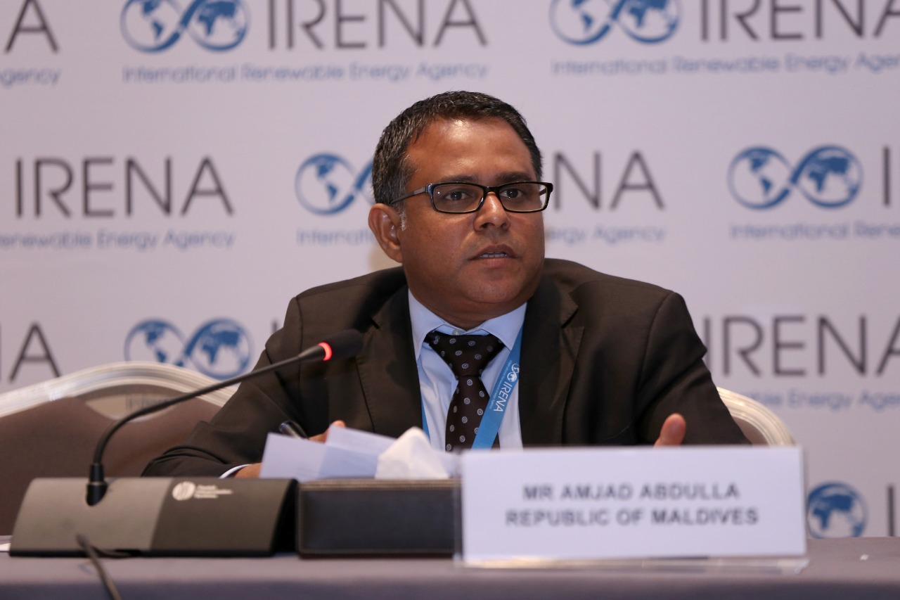 Amjad Abdulla, Director General of the Ministry of Environment and Energy, Maldives