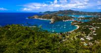 Aerial shot of Island
