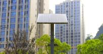Solar panels in the city